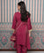 PASSORI-Maroon  Two Piece Set With Potli Bag