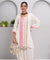 JUGNI -Neon off-white Two-Piece dhoti Skirt Set