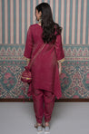 PASSORI-Maroon  Two Piece Set With Potli Bag