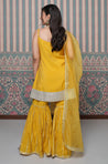 PASSORI-Yellow Embroidered Sharara Set