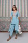 PASSORI -Blue Handkerchief  Cut Two-Piece Set