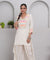 JUGNI-Neon off-white  high-low Two-piece Set