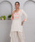 JUGNI-Neon off-white  high-low Two-piece Set