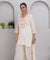 JUGNI-Neon off-white  high-low Two-piece Set