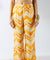 Honey Yellow chevron Printed Two Piece Set