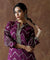 NOORANI-Wine Chevron Pattern  Kurta With Pathani Pant