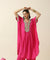 Raas-Pink Solid Batwing Two Piece Set (oversized fit)