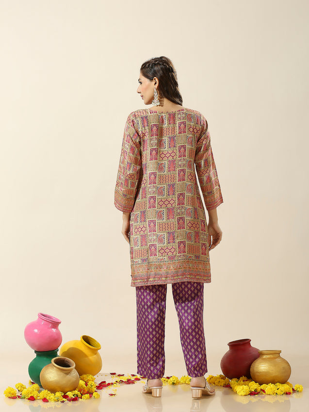 JASHN-Purple Pakastani Two Piece Set