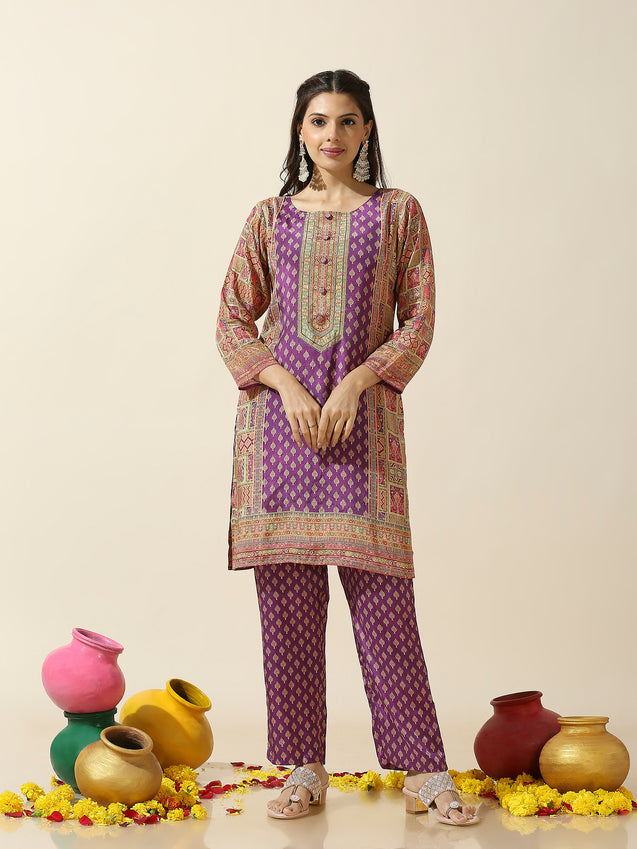 JASHN-Purple Pakastani Two Piece Set