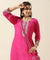 Raas-Hot Pink Two Piece Set With Potli Bag