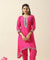 Raas-Hot Pink Two Piece Set With Potli Bag