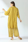 Mustard  Batwing Printed Co-ord set