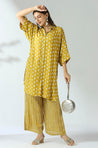 Mustard  Batwing Printed Co-ord set