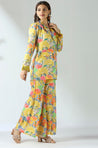 Yellow Floral Blazer Set