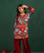 MASAKALI - Printed Maroon Kurta With Wrap Pant