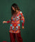 MASAKALI - Printed Maroon Kurta With Wrap Pant
