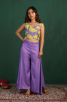 MASAKALI - Purple and Green Three Piece Set