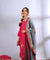 ROOH- Deep Pink Three Piece Suit Set  With contrast Dupatta