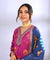 GEET -Midnight Purple Three Piece Suit Set  With Printed Dupatta