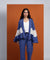 DHUNKI - Denim Look Ruffle Jacket With Inner And Pants