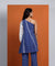 DHUNKI - Denim Look  One Shoulder Two Piece Set