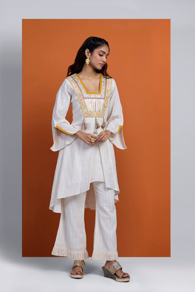 HOOR - Handkerchief Cut Three  Piece Set