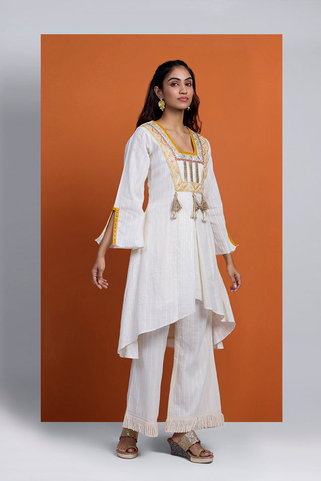 HOOR - Handkerchief Cut Three  Piece Set