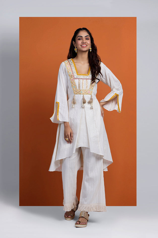 HOOR - Handkerchief Cut Three  Piece Set