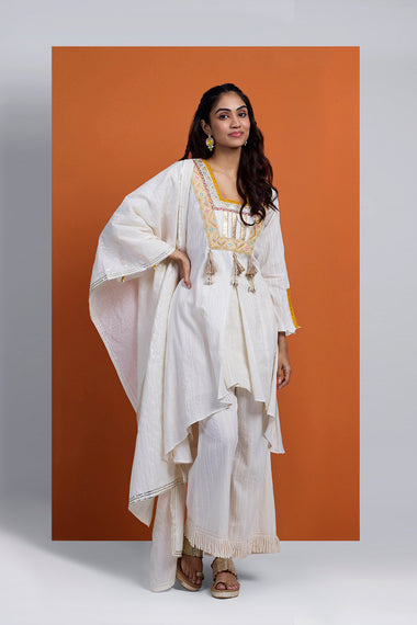 HOOR - Handkerchief Cut Three  Piece Set