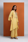 HOOR - Yellow Handkerchief Cut Three Piece Set