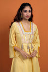 HOOR - Yellow Handkerchief Cut Three Piece Set