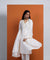 HOOR -  V-Neck Lace Patched  Long Kurta With Pants