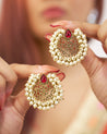 SANJH Ruby Stone Stud