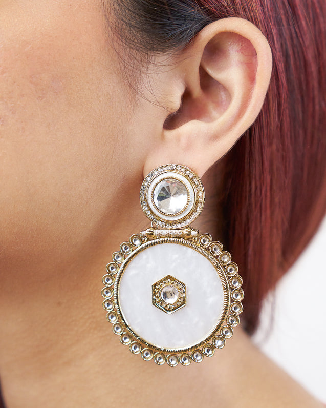 RUMI Circle Gold Earrings