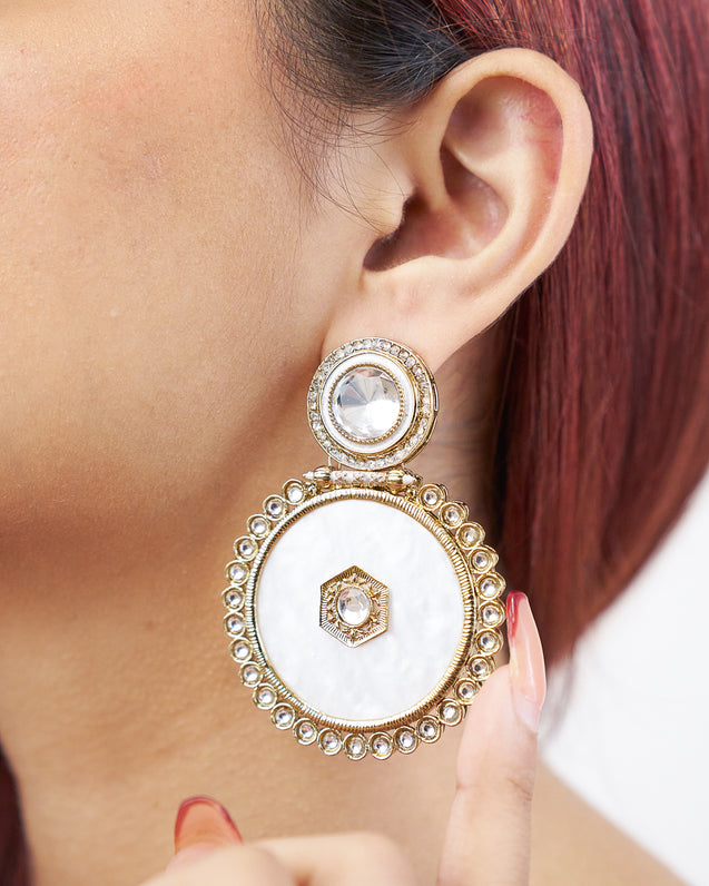 RUMI Circle Gold Earrings