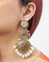 HUNAR Pearl Studded Chandbalis