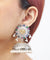 LEELA Stone Studded Jhumkis