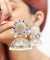 LEELA Stone Studded Jhumkis