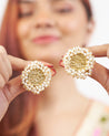 SANJH Textured Gold Studs