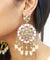 MORNI Meenakari white earrings