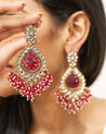 RUMI Pink Earrings with stones