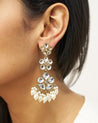 RUMI Kundan Flower Earrings