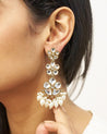 RUMI Kundan Flower Earrings