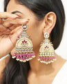 RUMI Purple Kundan pearl earrings