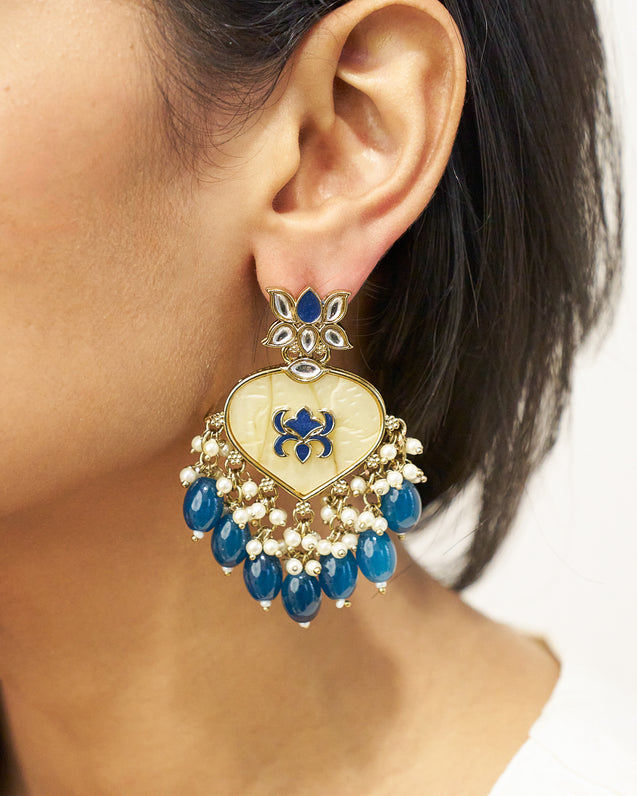 RUMI Blue Lotus Earrings