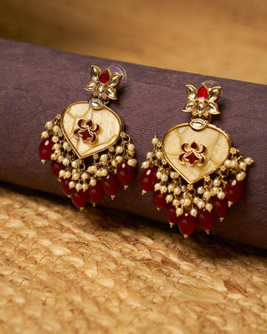 RUMI Red Lotus Earrings