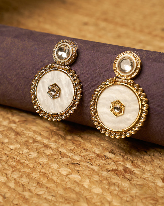 RUMI Circle Gold Earrings