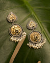 LEELA Two tone small jhumkis