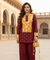PHULJARI - Elegant Maroon Farshi Salwar Set With Potli Bag