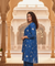 PHULJARI- Royal Blue Three Piece set with Inner and Jacket